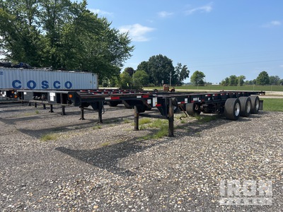 2007 Hyundai Tri/A 53 ft T/A Extendable Retractable Container Trailer