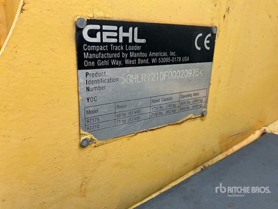 2013 Gehl RT210 Compact Track Loader