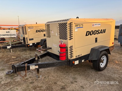 2013 Doosan HP375WCU-FX-T3 375 cfm Mobile Luftkompressor