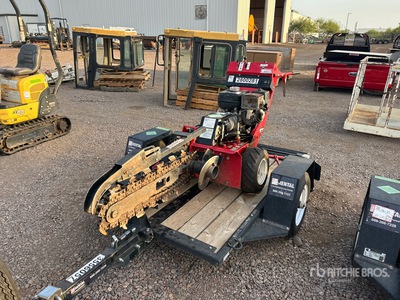 2019 Barreto E924HM-4MS Walk Behind Sleuvengraver w/ Barreto Trailer