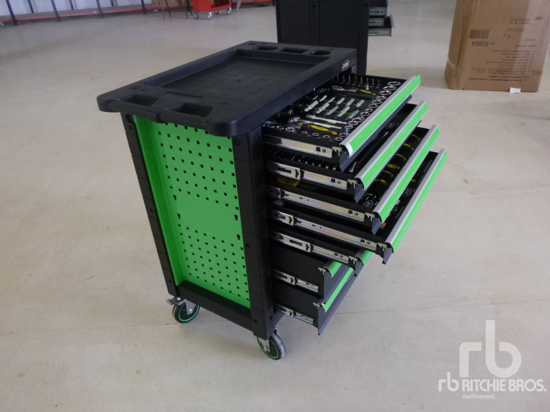 JBM H425390400000 Green Black Tool Cabinet (Unused)