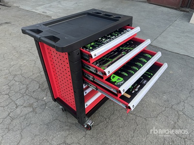 JBM H424376200000 Red Black Tool Cabinet (Unused)
