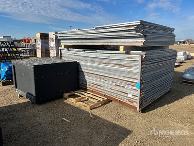 Quantity of 9 ft 6 in x 6 ft Galvanized Temporary Bauzaun