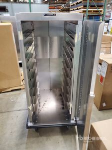 Quantity of (3) Aluminum Tray Delivery Carts