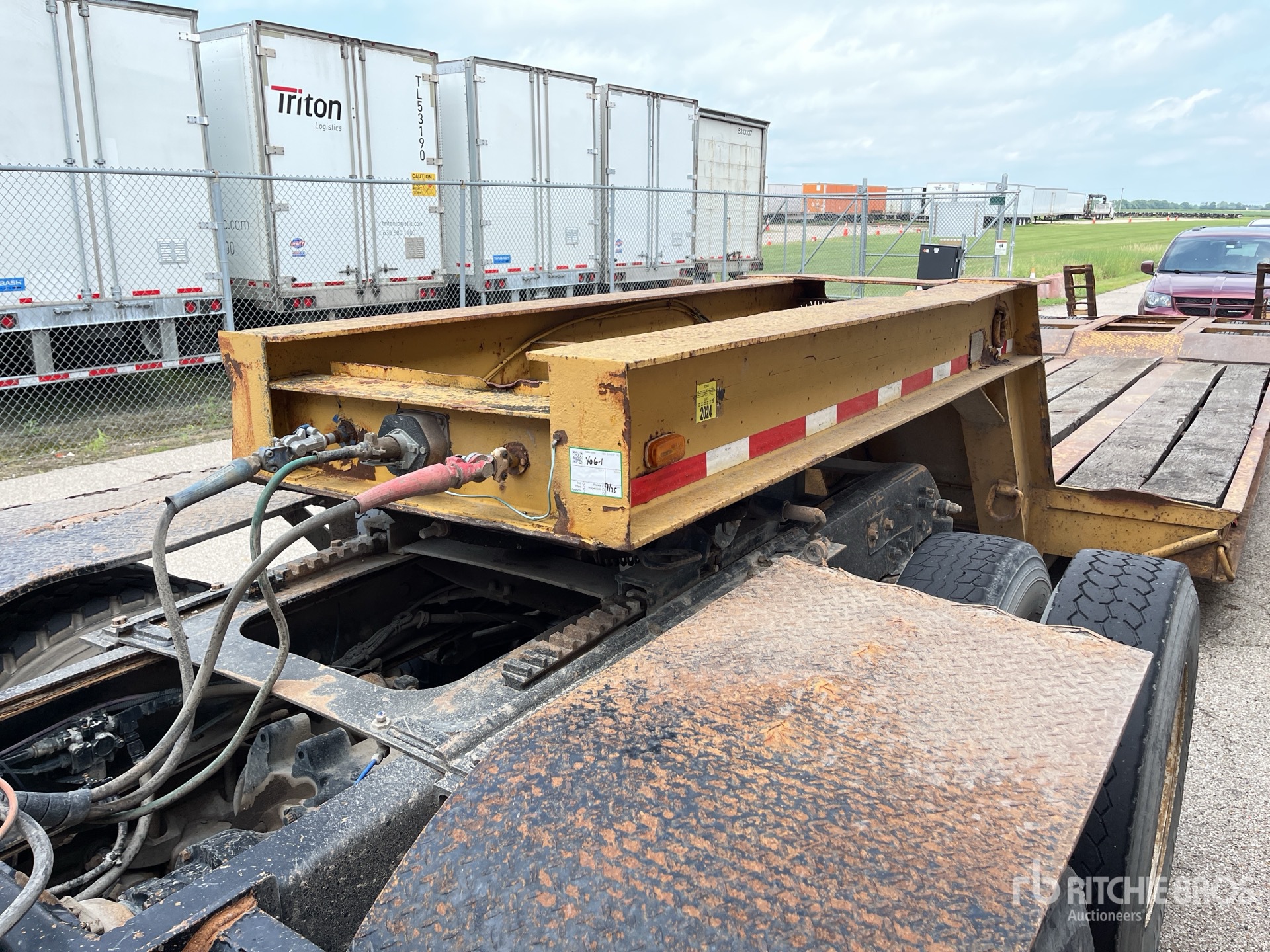 1976 Wisconsin Lowboy Trailer