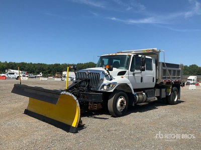 2015 International 7400 4x2 Crew Cab Snow Plow Truck