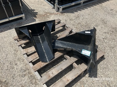 Quantity of (2) 2025 Kit Containers MSS-TS 9 in Mini Skid Steer Stump Bucket Accessorio per mini pala (Unused)