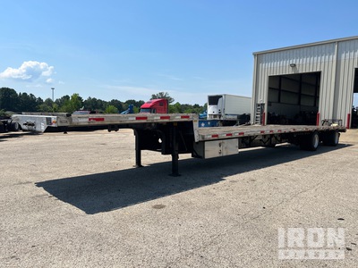 2013 Transcraft DTL-2100 53 ft T/A Spread Axle Single Drop Step Deck Trailer