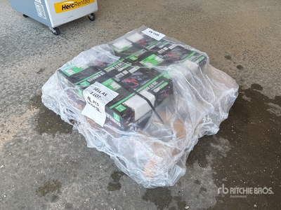 Quantity of (4) 1 Gauge 25 Ft Heavy Duty Booster Cable (Unused)