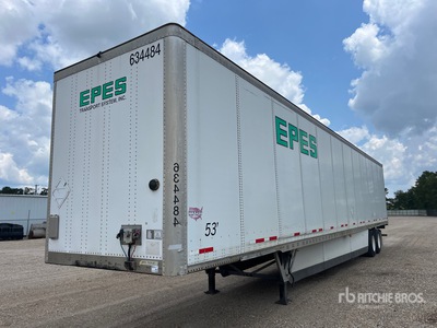 2015 Wabash DVCVHPC 53 ft x 102 in T/A Van Trailer