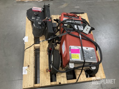 (1) Electra Start Portable Equipment Starter & (1) Cut-Off Machine Arm