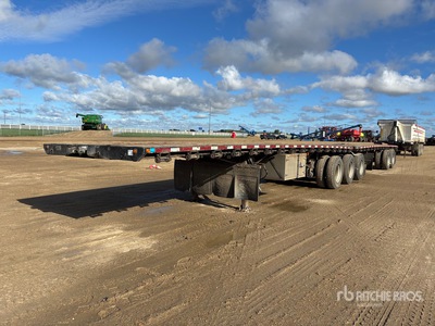 2012 Manac 32 ft Super B-Train Lead Flatbed Trailer