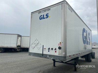 1990 Hyundai 28 ft x 102 in S/A Semi-remorque fourgon