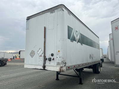 1997 Hyundai 28 ft x 102 in S/A Semi-remorque fourgon