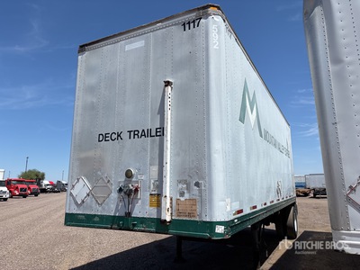 1997 Stoughton DVW-285S 28 ft x 102 in S/A Van Trailer