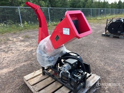 2025 GIYI GY-MWC53 7 in Mini Skid Steer Wood Chipper Divers - Accessoires pour chargeuse à différentiel (Unused)