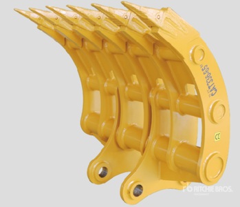 2025 Elephant RAKE336D65  65-E 65 in Excavator Rake - Fits Cat 336 / 25 - 32 ton (Unused)