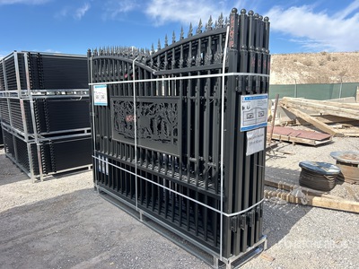 Quantity of (6) KJ K0720-6 20 ft Wrought Iron Bi-Parting Driveway Gate (Unused)