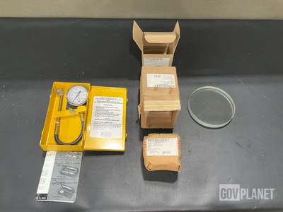 (3) Ammeters, (4) Sight Glasses, (5) Air Pressure Gages & Assorted Items