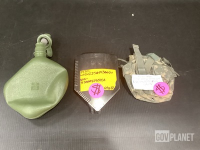 (17) Hand Tools, (281) Canteen Pouches, (66) Water Canteens & Assorted Items