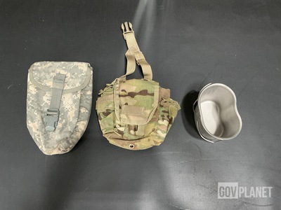 (57) Entrenching Tool Carriers, (39) Canteen Pouches & Assorted Items
