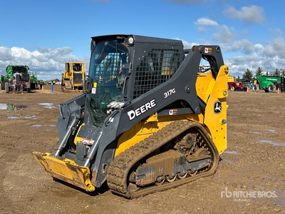2017 John Deere 317G Oruga cargadora compacta