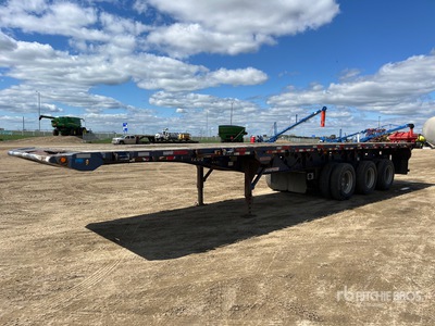 2014 Doepker 42 ft Tri/A Flatbed Picker Float 油田用フロートトレイラー