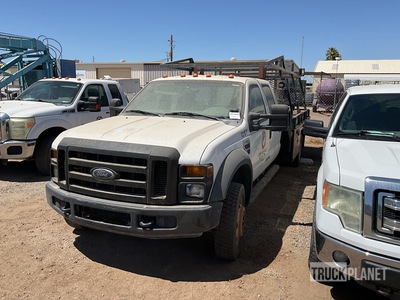 2008 Ford F-550 XL 4x4 Crew Cab Flatbed Truck