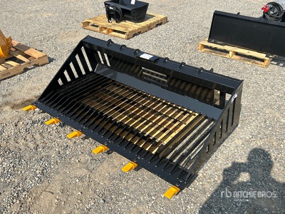 2025 GIYI GY-RB66 66 in Rock Skid Steer Bucket (Unused)