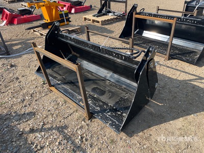 GIYI 72 in Multi-Purpose 4 in 1 Skid Steer Bucket (Unused)
