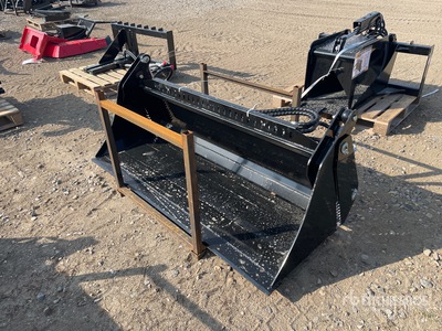 GIYI 72 in Multi-Purpose 4 in 1 Skid Steer Bucket (Unused)