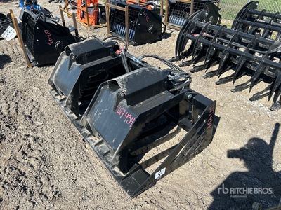 2025 GIYI GY-HWG72C 72 in Skeleton Skid Steer Grapple Bucket (Unused)