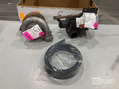 (1) Turbocharger, (5) Slot Curtains, (1) Heater Assembly & Assorted Items