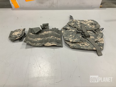 (37) M4 Three Mag Pouches, (52) Hand Grenade Pouches & Assorted Items