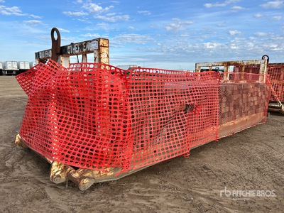 8 ft x 19 ft Skid Mounted Balandra para tuberia