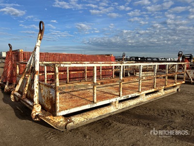 8 ft x 19 ft Skid Mounted Balandra para tuberia