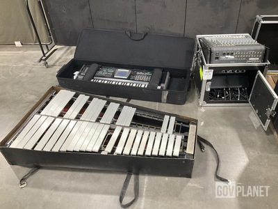 (1) Piano, (2) Mixers, (1) Vibraphone & Assorted Items