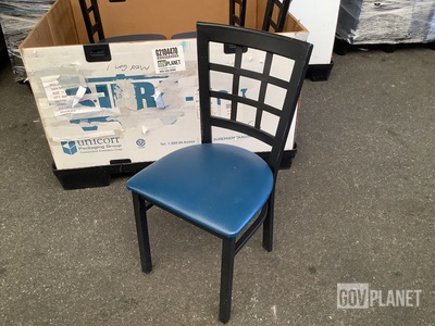 (163) Metal Chairs
