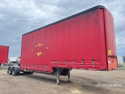 2004 MaxiTrans 8.5 m Bogie/A B-Double Lead Step Deck Curtain Side Trailer