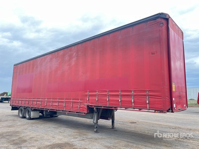 2001 MaxiTrans 13.3 m Bogie/A Step Deck Curtain Side Trailer
