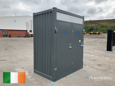 2025 Skid-Mounted Double Block Steel Portable Toilet (Unused)