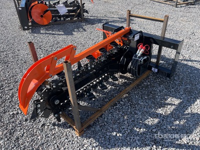 2025 GIYI D39 8 in Zanjadora para Minicargador (Sin Usar) / Skid Steer Trencher (Unused)