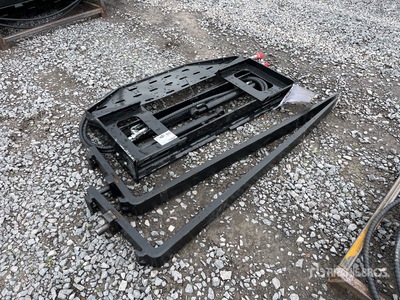 2025 GIYI SF60 60 in Horquillas con Desplazamiento Lateral para Minicargador (Sin Usar) / Side Shift Forks - Fits Skid Steer Loader (Unused)