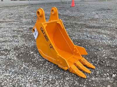 2025 GIYI GY-BK 12 in Digging Cucharon para Excavadora (Sin Usar) / Benna per escavatore - Fits Cat 305 (Unused)