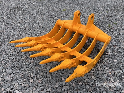 2025 GIYI 32 in Escarificador para Excavadora (Sin Usar) / Excavator Rake - Fits Cat 305 (Unused)