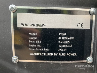 2025 Plus Power TT604 4WD Tractor (Unused)