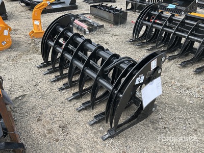 2025 GIYI GYCLG72C 72 in Skid Steer Root Rake (Unused)