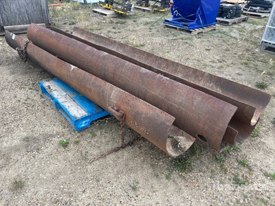 Quantity of (4) Steel Pipe Halves