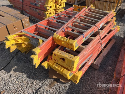 Quantity of (8) Werner 6 ft Step Échelle