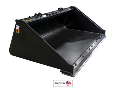 Tomahawk 72 In. Heavy Duty Low-Profile w/Bolt-On-Edge Skid Steer Bucket